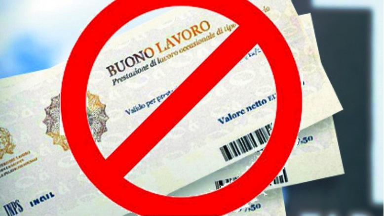 Stop al lavoro accessorio: aboliti i c.d. voucher dal 17 marzo 2017